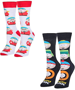 SOUTH PARK Unisex 2 PAIR OF Socks KYLE, STAN, KENNY, CARTMAN ODD SOX Brand - Novelty Socks for Less