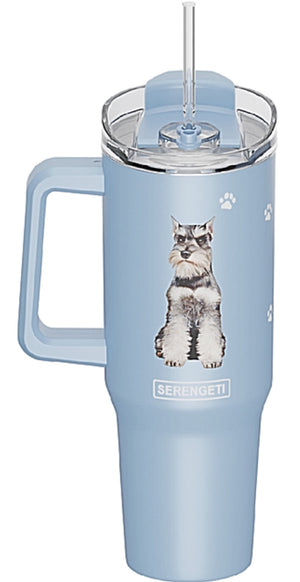 SCHNAUZER Dog SERENGETI 40 Oz. Stainless Steel Ultimate Hot & Cold Tumbler - Novelty Socks for Less