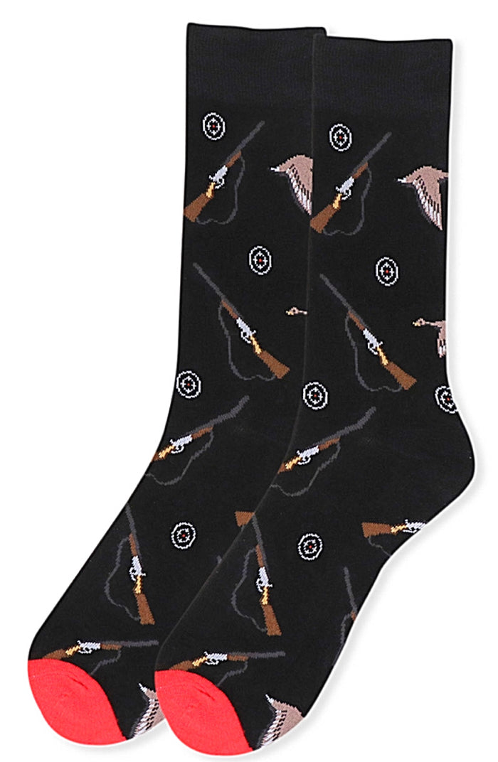 HUNTING Men's Socks SHOTGUNS, TARGETS Parquet Brand