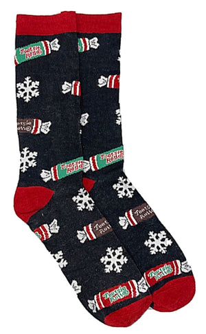 TOOTSIE ROLL TOOTSIE POP Men’s CHRISTMAS Socks (CHOOSE COLOR) - Novelty Socks for Less
