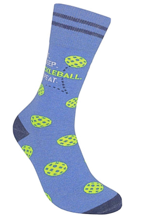 FUNATIC Brand Unisex EAT. SLEEP. PICKLEBALL. REPEAT. Socks - Novelty Socks for Less