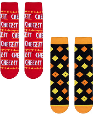 CHEEZ IT CRACKERS Unisex 2 Pair Of Socks - Novelty Socks for Less