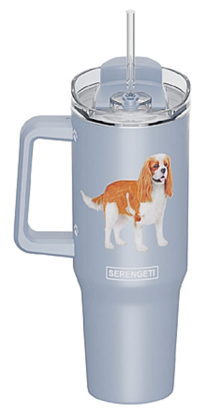 CAVALIER KING CHARLES Dog SERENGETI 40 Oz. Stainless Steel Ultimate Hot & Cold Tumbler By E&S PETS - Novelty Socks for Less