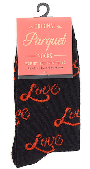 Parquet Brand LADIES LOVE Socks VALENTINE'S DAY - Novelty Socks for Less