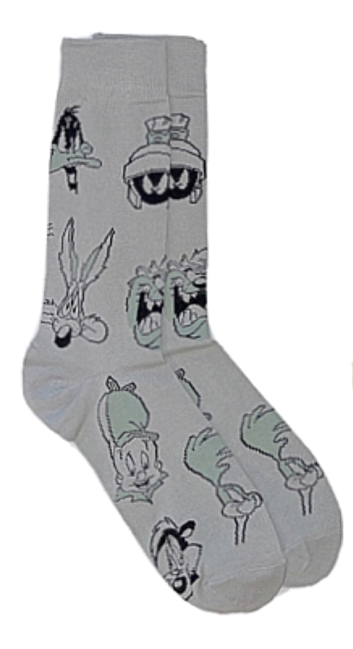 LOONEY TUNES Men's WILE E. COYOTE, ELMER FUDD SOCKS ROADRUNNER