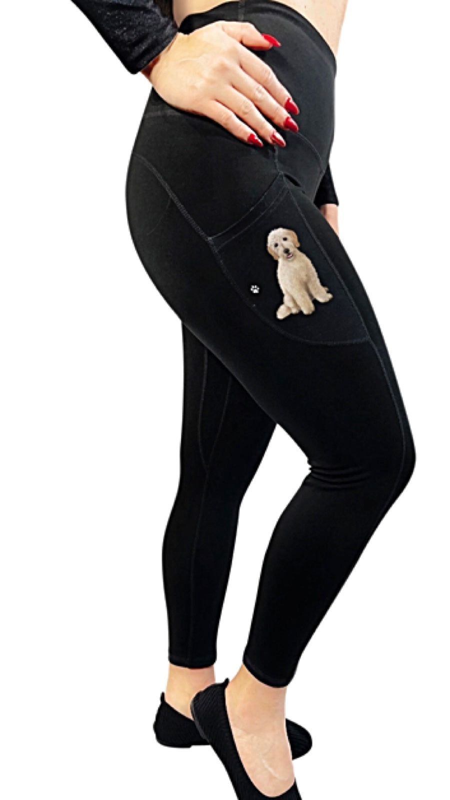 Sock Goldendoodle Leggings Cycling Socks Goldendoodle Compression