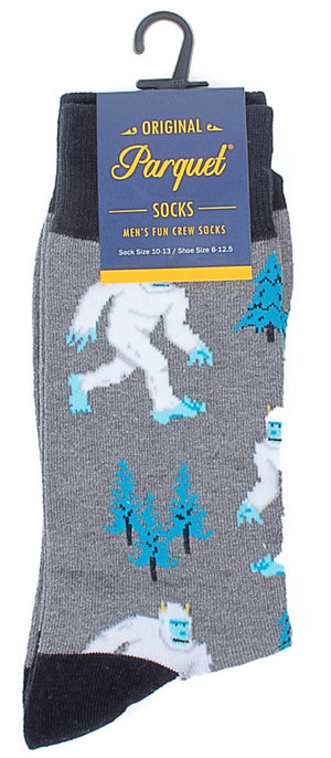 PARQUET Brand Men’s YETI Socks - Novelty Socks for Less