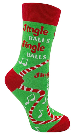 FABDAZ BRAND LADIES CHRISTMAS SOCKS ‘JINGLE BALLS & FESTIVE DICKS - Novelty Socks for Less