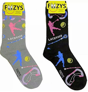 FOOZYS LADIES 2 Pair LACROSSE Socks - Novelty Socks for Less