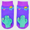 BOOGIE TOES Unisex Baby CACTUS PLANT Rattle Gripper Bottom Socks By PIERO LIVENTI - Novelty Socks for Less