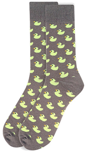 Parquet Brand Men’s YELLOW DUCKS Socks (CHOOSE COLOR) - Novelty Socks for Less
