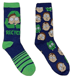 RICK AND MORTY Mens 2 Pair Of Socks - Novelty Socks for Less