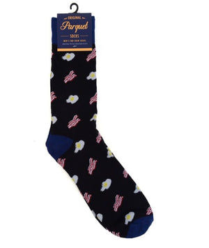 Parquet Brand Men’s Socks BACON & EGGS - Novelty Socks for Less