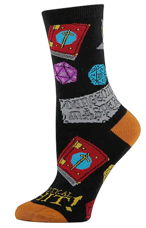 OOOH YEAH Brand Ladies DUNGEON MASTER Socks - Novelty Socks for Less