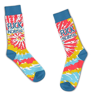 FUNATIC Brand Unisex Socks FUCK NORMAL - Novelty Socks for Less