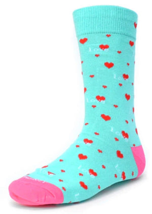 Parquet Brand Men’s VALENTINE'S DAY LOVE Socks (CHOOSE COLOR) - Novelty Socks for Less