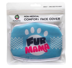 FUNATIC BRAND Adult Face Mask ‘FUR MAMA’ - Novelty Socks for Less