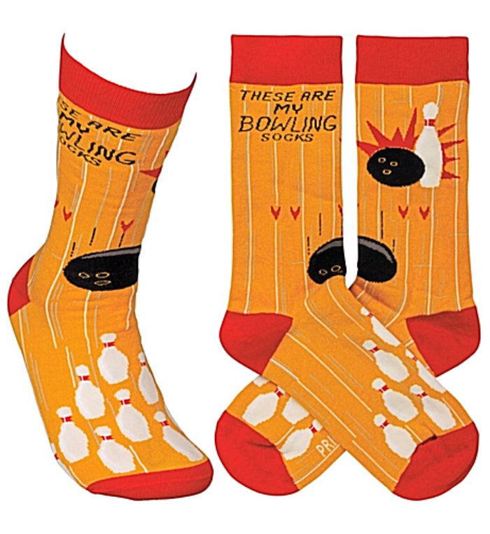 PRIMITIVES BY KATHY Unisex ‘THESE ARE MY BOWLING SOCKS’