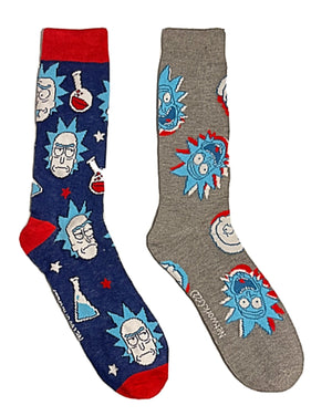 RICK & MORTY Men’s 2 Pair Of PATRIOTIC SOCKS - Novelty Socks for Less
