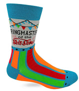 FABDAZ BRAND MEN’S ‘RINGMASTER OF THE SHIT SHOW’ SOCKS - Novelty Socks for Less