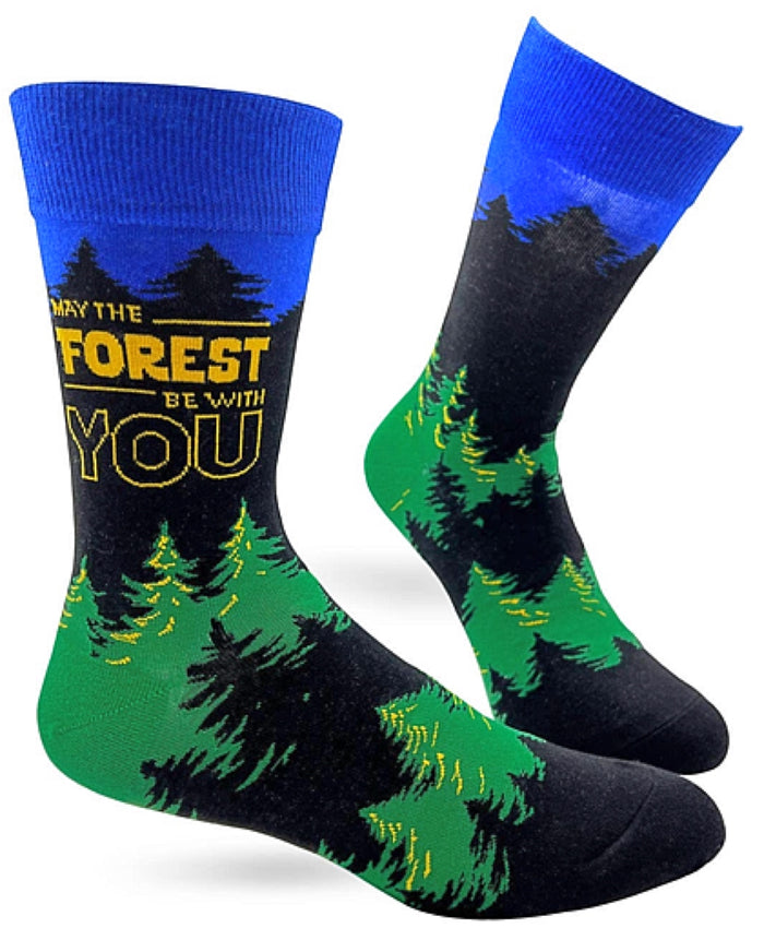 FABDAZ BRAND MEN’S ‘MAY THE FOREST BE WITH YOU’ SOCKS