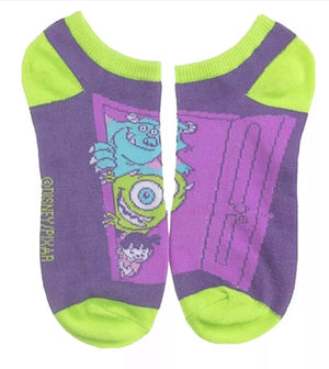 sock monster monsters inc Disney Monsters Inc. 5 Pair Ankle Socks