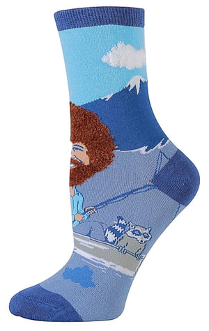 BOB ROSS Ladies ‘LET’S SAIL’ Socks OOOH YEAH BRAND - Novelty Socks for Less