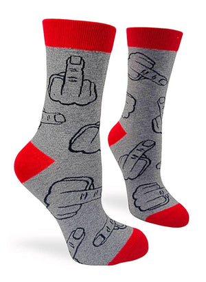 FABDAZ Brand Ladies MIDDLE FINGER Socks - Novelty Socks for Less