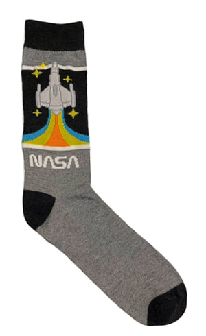 NASA Mens Socks SPACE SHUTTLE - Novelty Socks for Less
