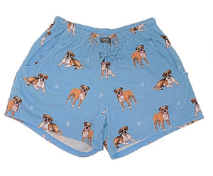 COMFIES LOUNGE PJ SHORTS Ladies BOXER Dog By E&S PETS - Novelty Socks for Less