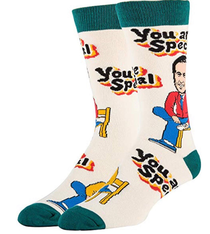 OOOH YEAH Men’s MISTER ROGERS  Socks 'YOU ARE SPECIAL'