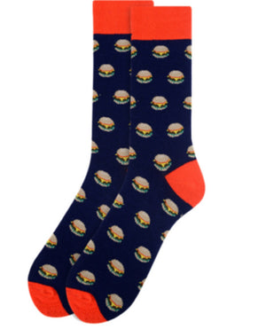 PARQUET Brand Men’s CHEESEBURGERS Socks - Novelty Socks for Less