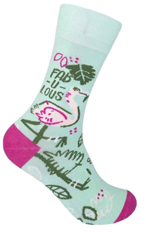 FUNATIC Unisex FABULOUS PINK FLAMINGO Socks - Novelty Socks for Less