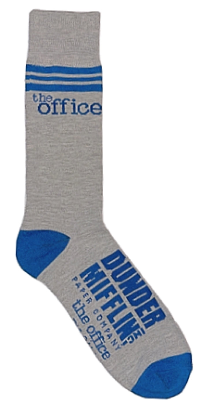 THE OFFICE TV SHOW Men’s DUNDER MIFFLIN PAPER COMPANY Socks