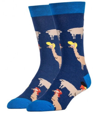 OOOH YEAH Brand Men’s DRAMA LLAMA Socks - Novelty Socks for Less
