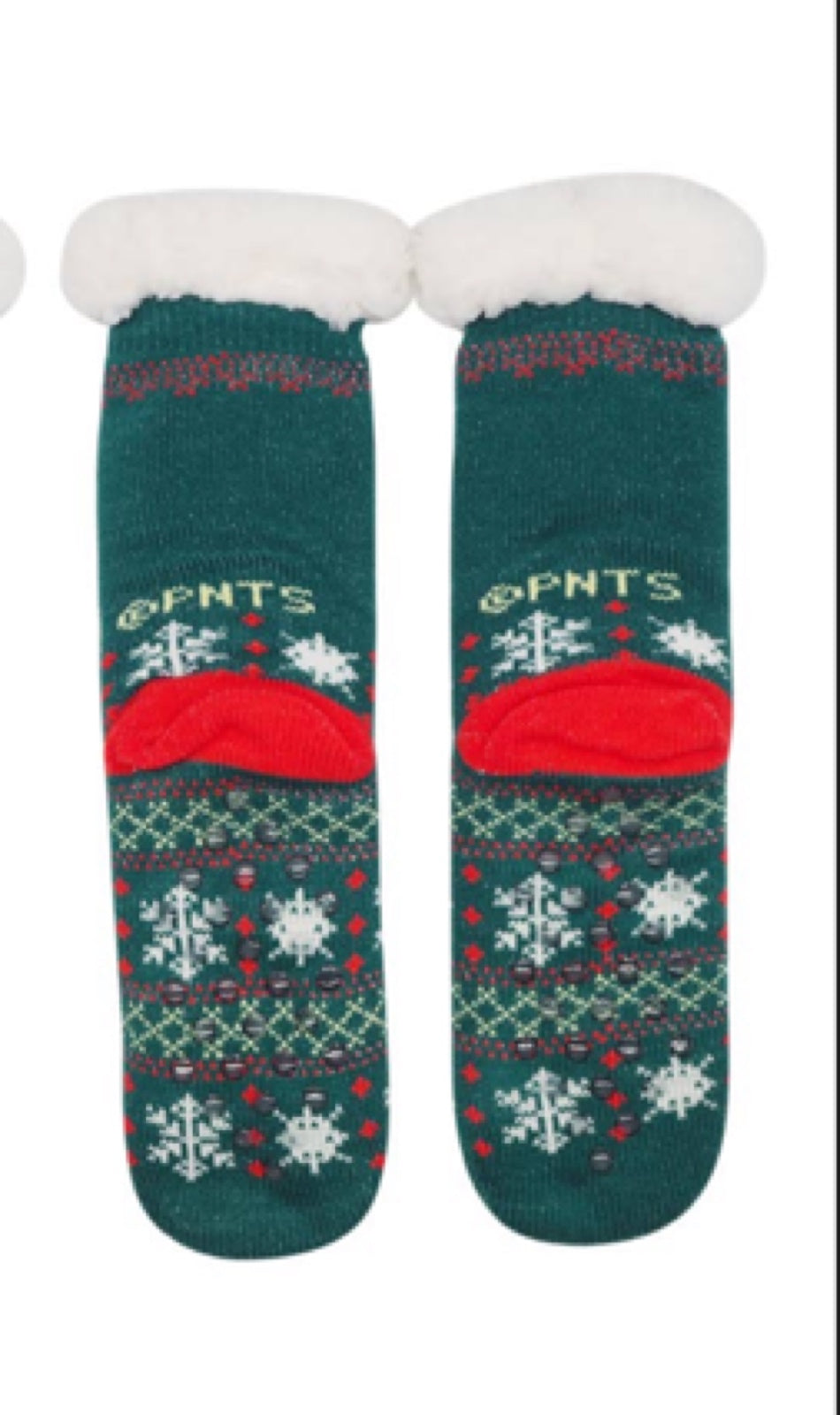 PEANUTS Ladies SHERPA LINED GRIPPER BOTTOM SLIPPER SOCKS ICE SKATING SNOOPY - Novelty Socks for Less