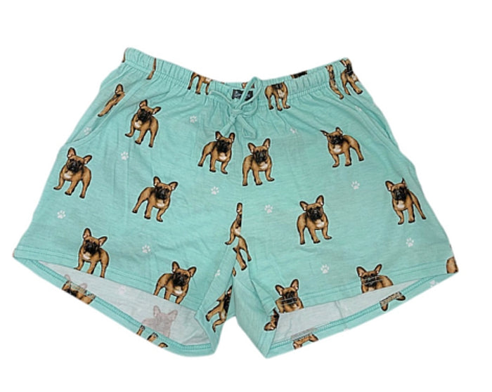 COMFIES LOUNGE PJ SHORTS Ladies FRENCH BULLDOG By E&S PETS