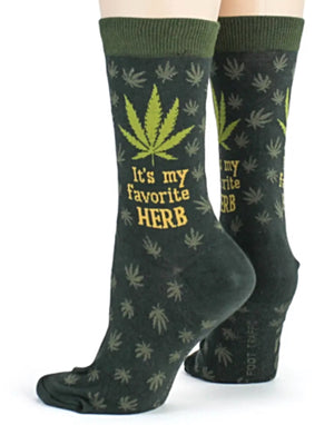 FOOT TRAFFIC Brand Ladies  MARIJUANA 420 Socks - Novelty Socks for Less