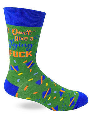 FABDAZ BRAND MEN’S I DON’T GIVE A FLYING FUCK SOCKS - Novelty Socks for Less