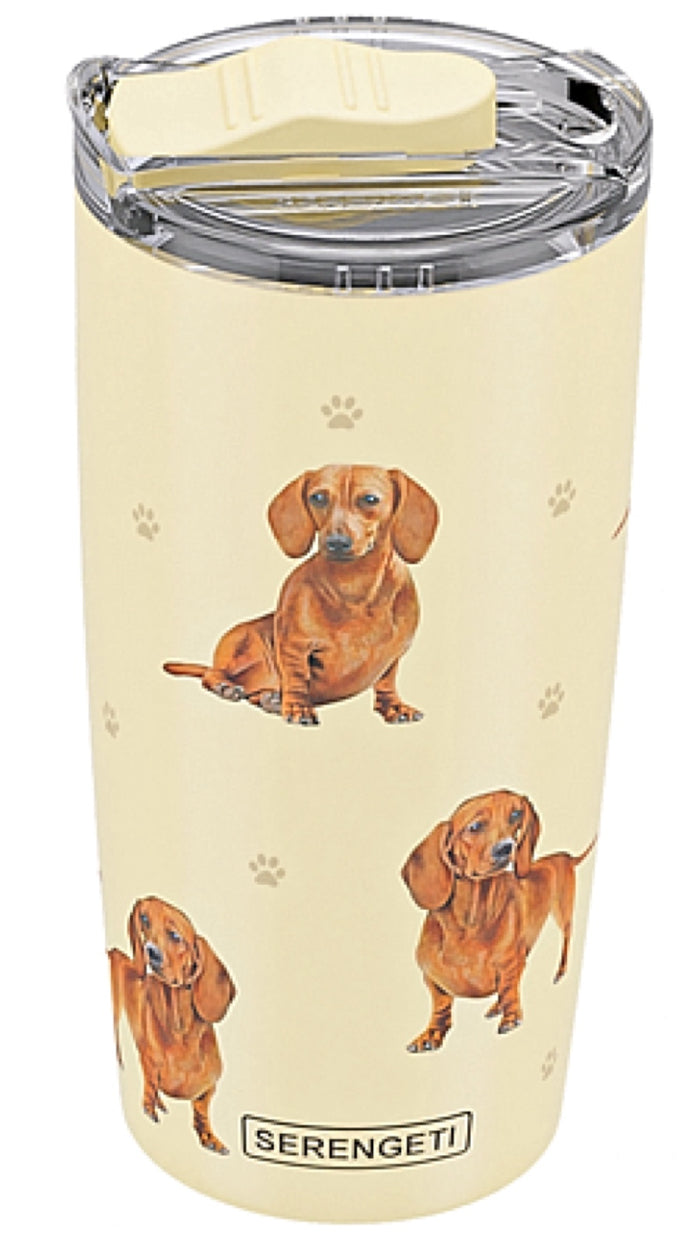 RED DACHSHUND DOG Serengeti Stainless Steel Ultimate 20 Oz. Hot & Cold Tumbler