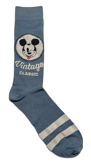 DISNEY Men’s MICKEY MOUSE Socks ‘VINTAGE CLASSIC’ - Novelty Socks for Less