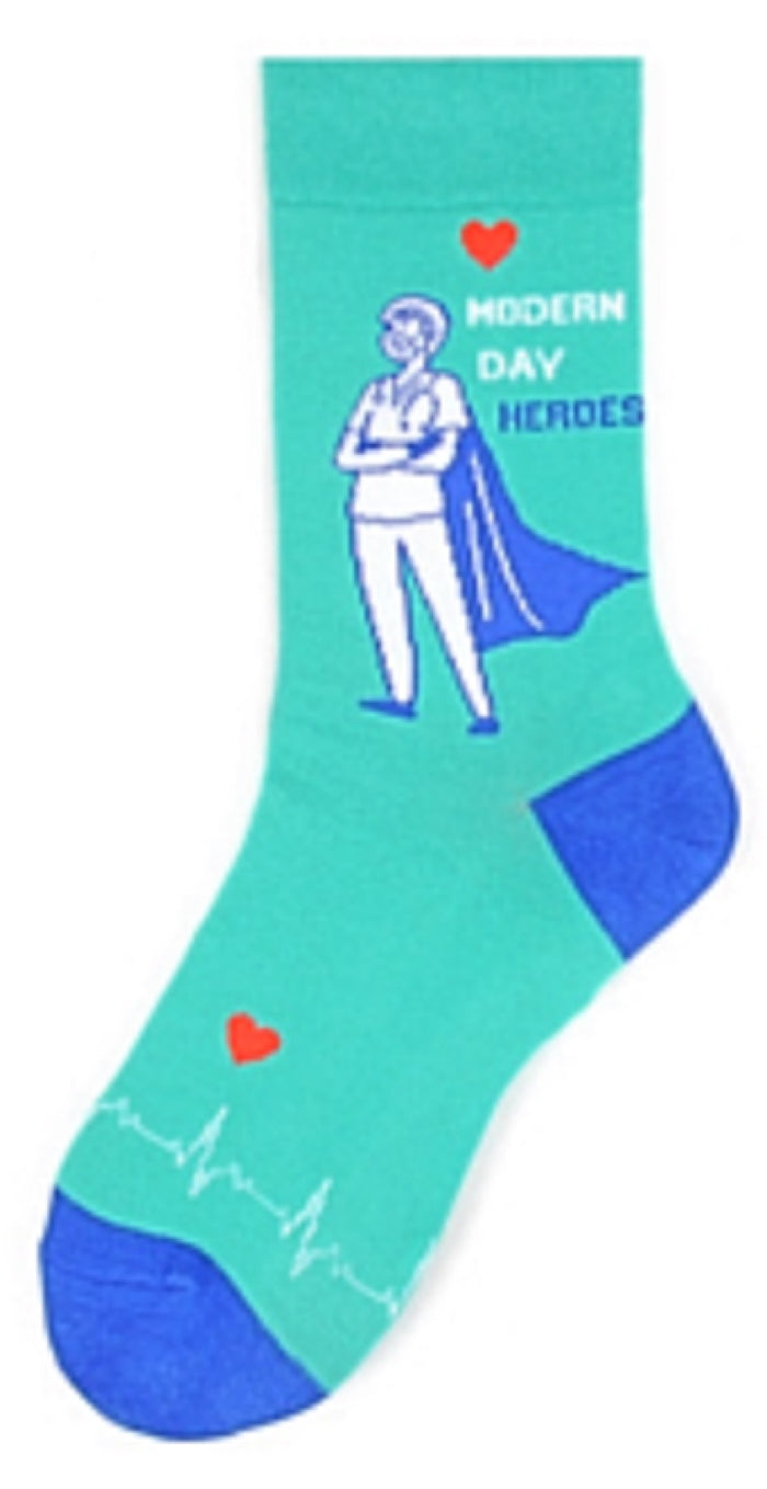PARQUET Brand Ladies HEALTHCARE DOCTOR NURSE Socks ‘MODERN DAY HEROES’
