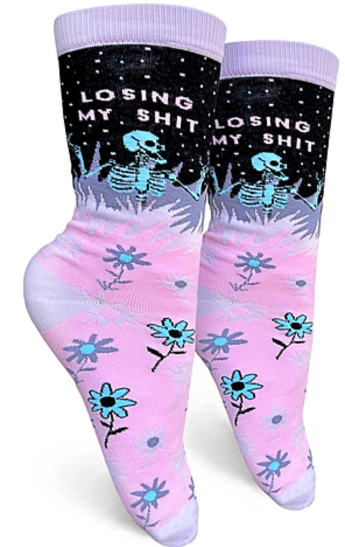 GROOVY THINGS Brand Ladies ‘LOSING MY SHIT’ Socks
