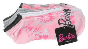 BARBIE Ladies 5 Pair Of No Show Socks’We Rise By Lifting Others’ - Novelty Socks for Less