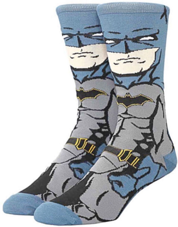 DC COMICS THE BATMAN Men’s 360 Crew Socks BIOWORLD Brand