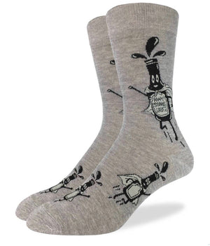 GOOD LUCK SOCK Mens AWESOME SAUCE - Novelty Socks for Less