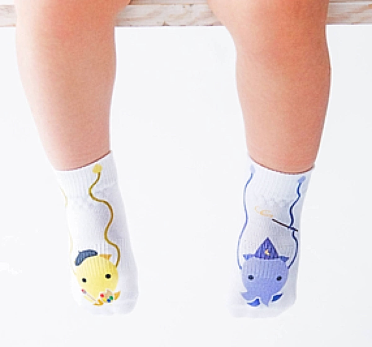 SQUID SOCKS Brand Unisex INFANT/TODDLER 3 Pair Of STAY ON Socks ‘CAMERON COLLECTION’ - Novelty Socks for Less