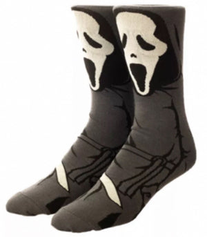 SCREAM THE MOVIE Men’s GHOSTFACE 360 Socks BIOWORLD Brand - Novelty Socks for Less