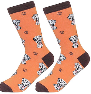 SOCK DADDY Brand DALMATIAN DOG Unisex By E&S Pets - Novelty Socks for Less