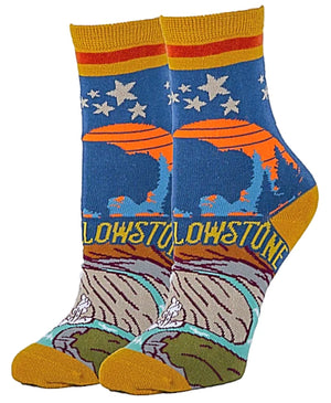 OOOH YEAH Brand Ladies YELLOWSTONE Socks - Novelty Socks for Less